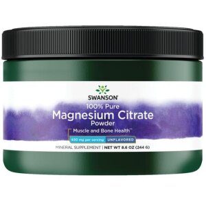 SWANSON Cytrynian Magnezu - 100% czystoci 244g
